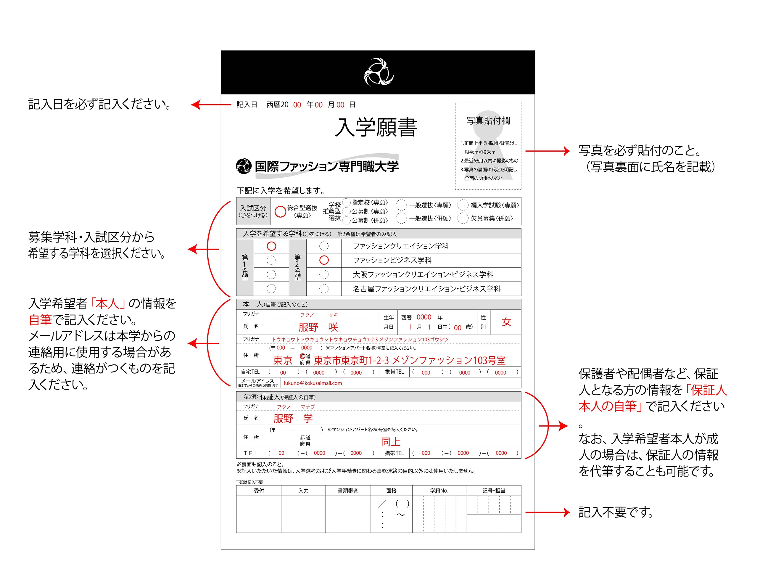 表記入例