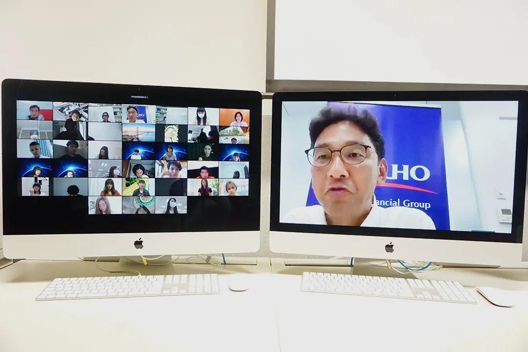新宿ビジネスプランコンテストに向け、みずほ銀行・大櫃直人氏に学ぶオンライン特別講義を開催しました