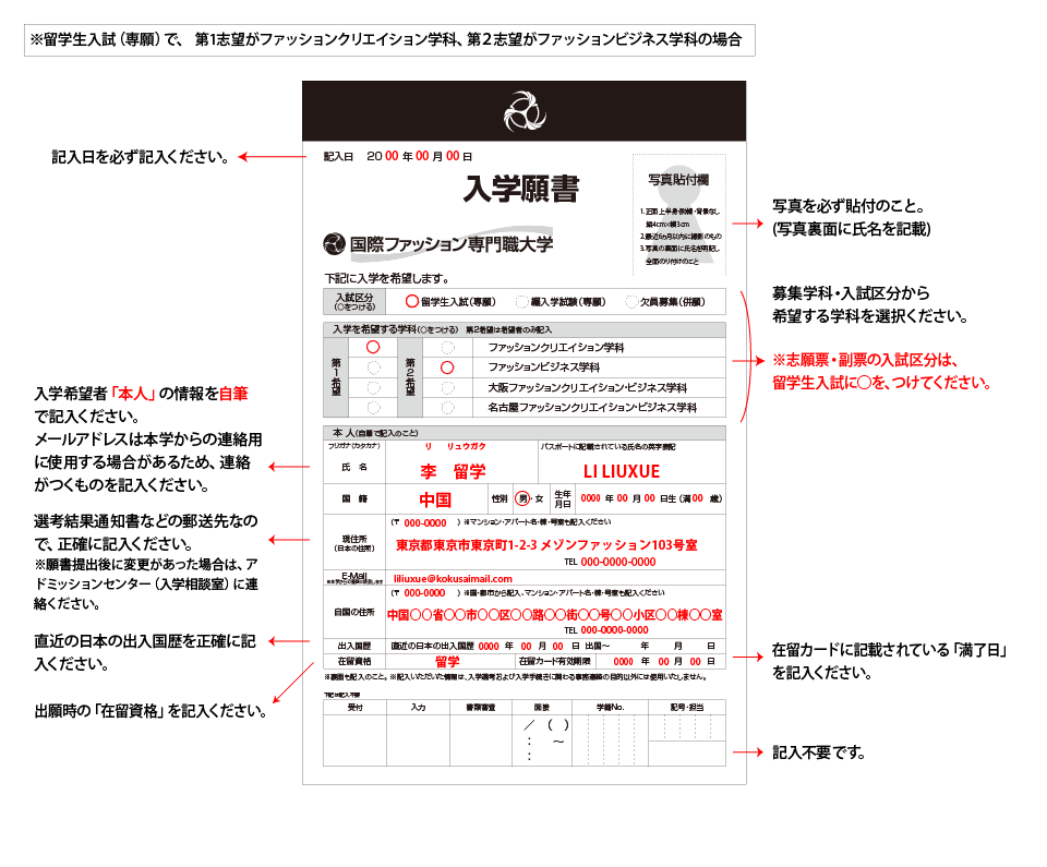 表記入例
